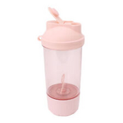 (Pink)Airshi Protein Mixes Shaker Bottles Portable Mixer Cup Powerful