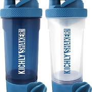 (Set of 2 Classic Protein Shaker Bottle (700 Ml) with Protein Shaker Ball - Non-