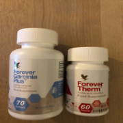 FOREVER LIVING GARCINIA (70 soft gel's) 09/27 & THERM (60 tablets) 10/26 NEW