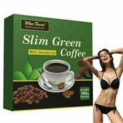 18 Teabags Slim Green Coffees With Ganoderma Control Weight Tea Loss Detox H4O0