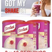 3 SlimFast Powder Shake Meal Replacement Diet Weight Loss White Choc 03/2024