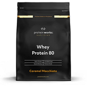 Protein Works Whey 80 Protein Pulver (Konzentrat) | Caramel Macchiato | Premium Eiweißpulver | Proteinreich & Wenig Zucker | 500g
