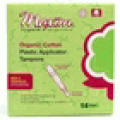 Organic Cotton Plastic Applicator Tampons, Super, 14 ct, Maxim Hygiene Products