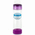 Hydrate Mate Glass Travel Water Bottle, Elderberry, 16 oz, Full Circle Home