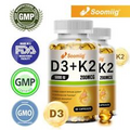 Vitamin K2+D3 Supplement Strong Bones, Healthy Heart & Mood Booster - Vegetarian