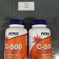 2 NOW Foods Vitamin C-500 250 Tabs Each W/ Rose Hips Antioxidant Protection #L9