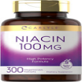 Carlyle Niacin 100Mg | 300 Vegetarian Tablets | Non-Gmo, Gluten Free | High Pote