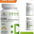 DIM Supplement 300mg, 240 Caps, 4 Months Supply, Diindolylmethane DIM Plus Bl...