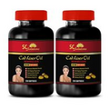 Cod Liver Oil D3 - Cod Liver Oil 600mg - Reduced Enzymes - 2B