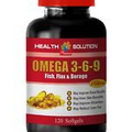 fish oil - OMEGA 3-6-9 Fish Oil - fatty liver protection 1 Bottle 120 Softgels
