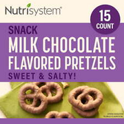 Nutrisystem Milk Chocolate Dipped Pretzel Twists, 15 Pouches