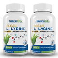 Natural Cure Labs Clean L-Lysine 600mg, 120 Capsules | Vegan, Non-GMO, & Gluten Free