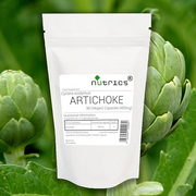 Nutrics® Artichoke 400mg 360 V Capsules (4 Months Supply) - Artichoke Supplement - Suitable for Vegan Vegetarian Halal & Kosher Diet