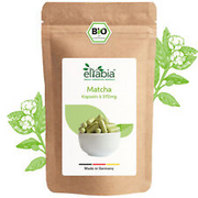 Bio Matcha Grüntee Extrakt Kapseln | Hochdosiert 740mg Tagesdosis | Vegan