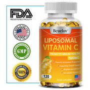 Liposomales Vitamin C -30 Bis 120 Kapseln- Hochdosiert 1500 Mg + Hagebutte