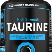 Taurine Supplement 1500mg Capsules Per Serving - Added Magnesium Glycinate, Vita