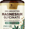 Magnesium Glycinate 250mg High Absorption,Improved Sleep,Stress & Anxiety Relief