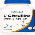 L-Citrulline 500Mg, 120 Capsules - Gluten Free, Non-Gmo, 1000Mg per Serving (60