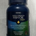 GNC Triple Strength Fish Oil Mini 1000mg EPA/DHA Omega-3s 120 Softgels Exp 06/26