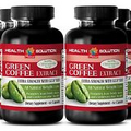 GREEN COFFEE EXTRACT Weight Loss Diet 800mg Chlorogenic Acid 6 Bottles
