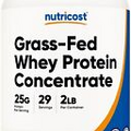Nutricost Grass-Fed Whey Protein Concentrate (Unflavored) 2LBS