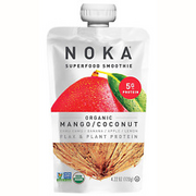 NOKA Superfood Organic Mango Coconut Superfood Pouches, 4.2 Oz (Pack of 6)