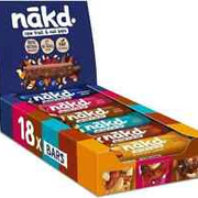 Nakd Fruit & Nut Bar Variety Pack  Vegan  Healthy Snack  Gluten Free 35g x 18