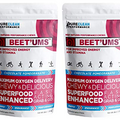 BEET'UMS Beet Chews - Premium Organic Beet Juice Powder Supplement - Nitric Oxide Energy & Blood Flow Circulation Support - Real Chocolate Pomegranate Health Chews with 7 Superfoods (2)