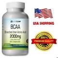 BCAA 2000mg - 60 Caps Peanut-Free, Pesticide-Free & Phthalate Free