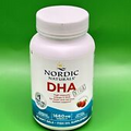 Nordic Naturals DHA XTRA Purified Fish Oil Strawberry 60 Softgels Ex 12/2026
