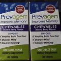 2-Prevagen Improves Memory Mixed Berry Flavor Chewables 30ct Each(60ct Total)NEW