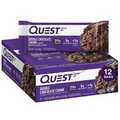 Quest Double Chocolate Chunk Flavor Protein Bars, High Protein, 12 Count