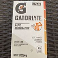 Gatorlyte Rapid Rehydration Electrolyte Beverage Powder CHERRY LIME- 6 Pack