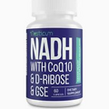 Aesticum NADH 50Mg + Coq10 200Mg + D-Ribose 150Mg Supplement, Boosting NAD+ Supp