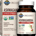 Organics Ashwagandha Stress, Mood & Energy Support Supplement with Probiotics &