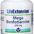 Life Extension Mega Benfotiamine 250mg Water Soluble Vitamin B1 120 Veg Capsules
