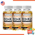 Vitamin D3 5000IU+ K2(MK7) 200mcg Support Strong Bones Immune System Supplement
