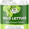 Wild Lettuce Extract Tablets 2,000MG Each Lactuca Virosa Sleep Support, 30 ct