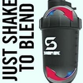 SHAKESPHERE Tumbler Protein Shaker Bottle and Smoothie Cup 24 oz / Matte Black