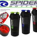 Spider bottle to GO, protein Glossy shaker cup 3 in 1 (3 Layers) in Three Colors