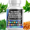 Sea Moss 3000Mg Black Seed Oil 2000Mg Ashwagandha 1000Mg Turmeric 1000Mg