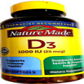 Nature Made Vitamin D3  1000 iu (25 mcg) 650 Softgels EXP 12/2026