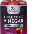Apple Cider Vinegar Gummy Vitamins for Detox & Cleanse 1000mg - Gelatin-Free,...