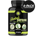 Herbal Defense Anti Viral Immune Support Supplement, Spirulina, Olive Leaf, 6PK