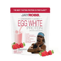 Jay Robb Strawberry Egg White Protein Powder, Low Carb, Keto, Vegetarian, Gluten Free, Lactose Free, No Sugar Added, No Fat, No Soy, Nothing Artificial, Non-GMO, Best-Tasting, (24 oz, Strawberry)