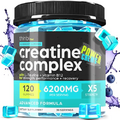 Creatine Monohydrate Gummies Complex 6200mg for Men & Women - 120 Gummies Advanced Formula W/L-Taurine + Vitamin B12 for Muscle Strength, Muscle Builder, Energy Boost, Pre-Workout Supplement - Thinbi