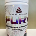 Core Nutritionals FURY Pre Workout Pump Focus Energy 20 Serves BLACK LIGHTNING