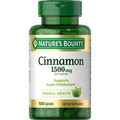Nature’s Bounty Cinnamon Capsules 1500mg, 100 Capsules - Herbal Supplement