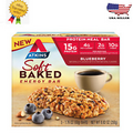New Atkins Protein-Rich Meal Bar, Soft Baked Blueberry Bar, Keto Friendly, 5 Ct