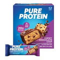 12-Pack Pure Protein Bars, High Protein, Chewy Chocolate Chip, 1.76oz